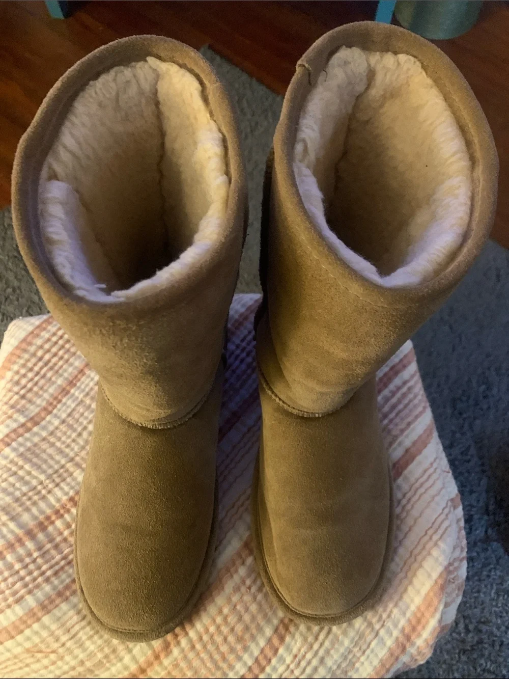 BearPaw Tall Suede Boot in Chestnut